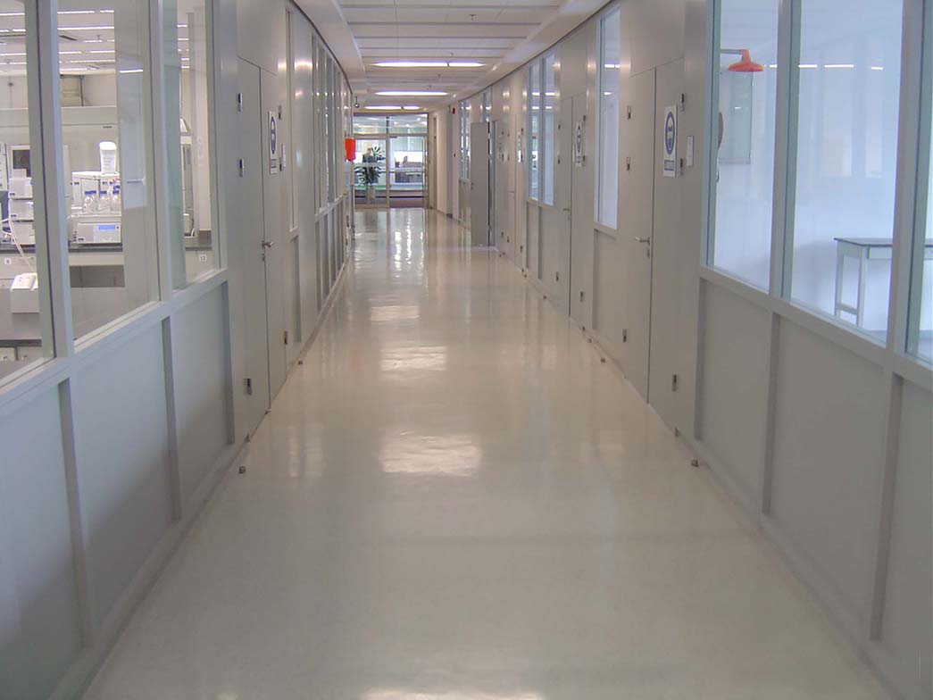 photo thumbnail of the nora rubber flooring project at Henkel R&D Center